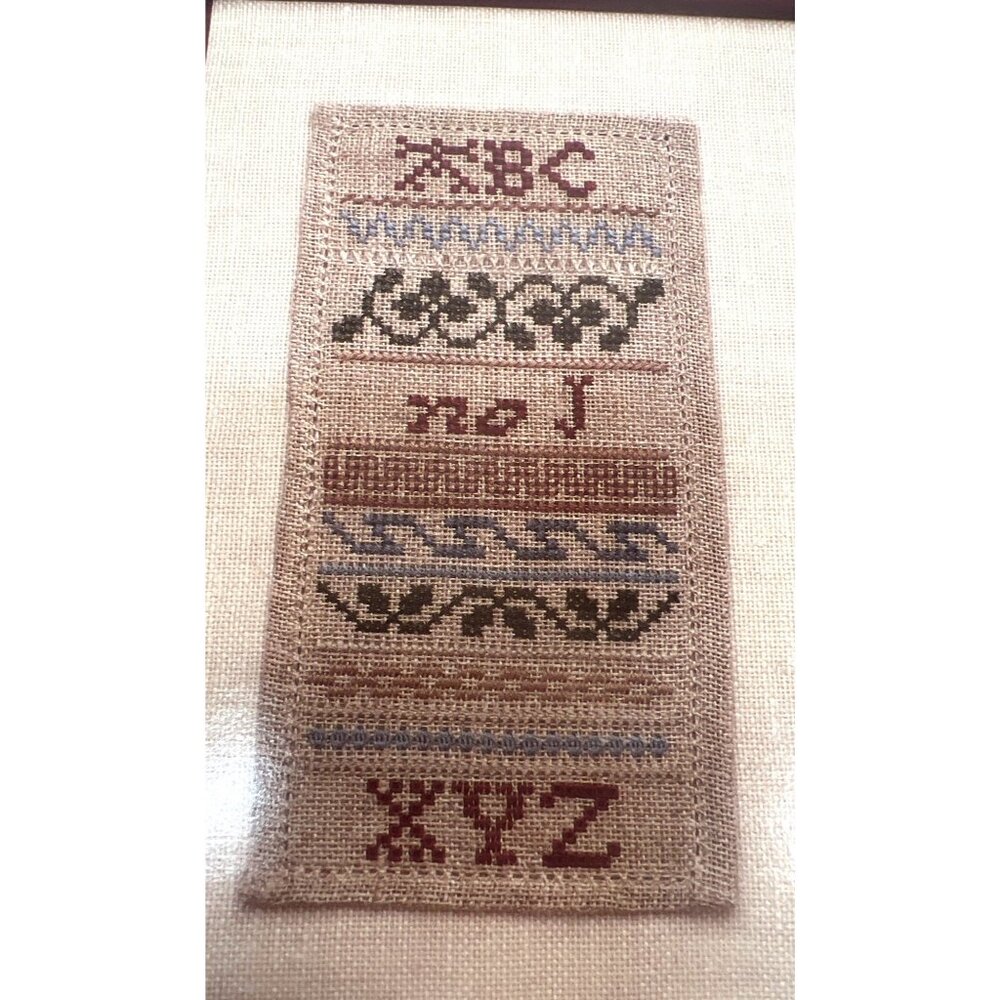 The No J Sampler Cross-Stitch Pattern By Eileen Bennett Chart & Instructions